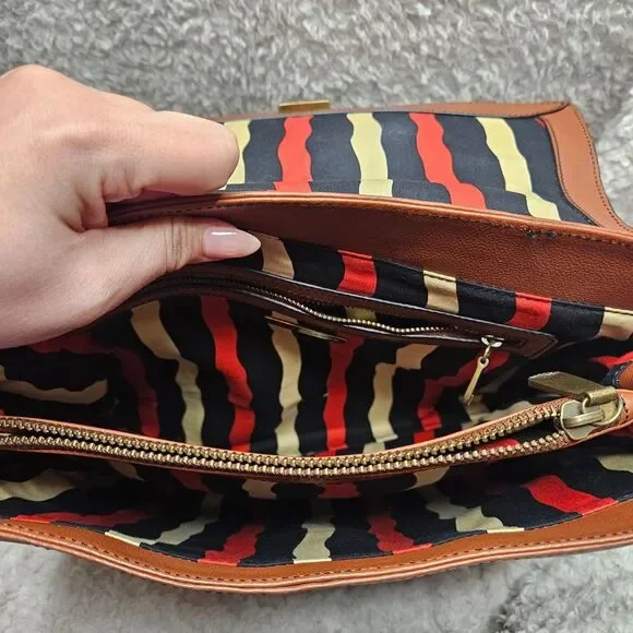 Marc Jacobs Vintage Brown Leather Flap Satchel - Picture 3 of 13